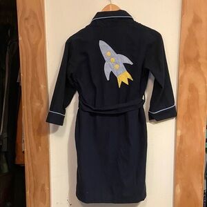 Lands' End Flannel Robe with Rocket